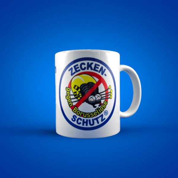 Schalke-Schnaps Kaffeetasse &quot;Zeckenschutz&quot;